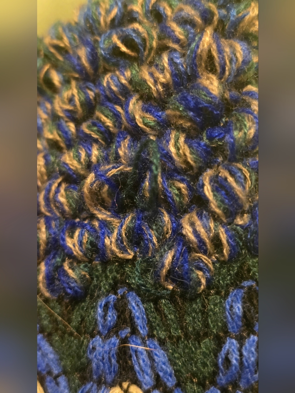 Three Bird Nest Multicolor Zigzag Knit Cardigan - Blue, Teal, Pink, Yellow - Picture 10 of 12